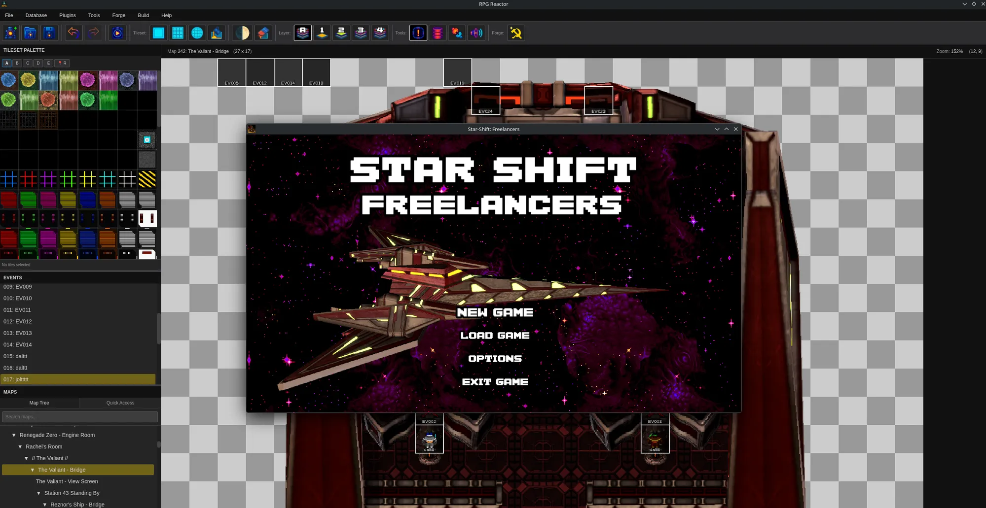 Screenshot of RPG Reactor